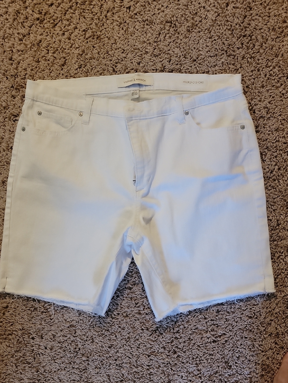 Vince Camuto Women’s White Denim Cutoff Shorts